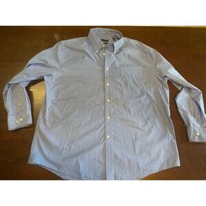 Lauren Ralph Lauren Black Label Button Up Men XXL 18 34/35 Wedding Easter Career